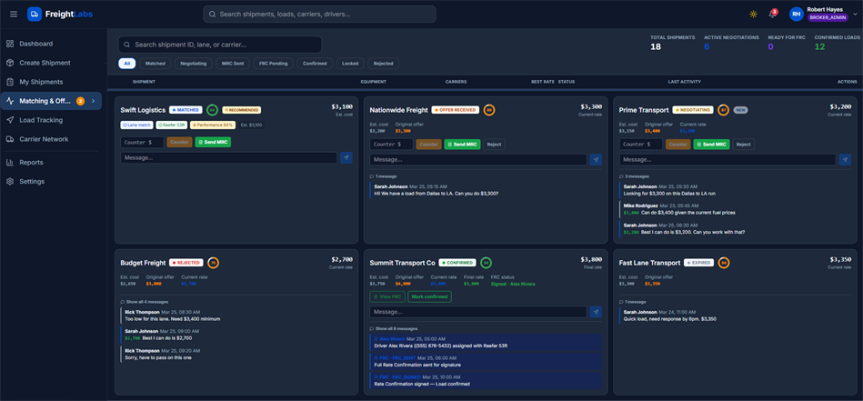 Broker OS — Matching & Offers